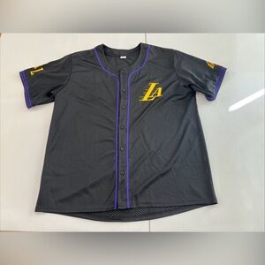 Los Angeles Lakers City Edition Baseball Jersey Giveaway 11/18/25 NBA New XL